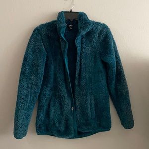 FILA turquoise teddy jacket